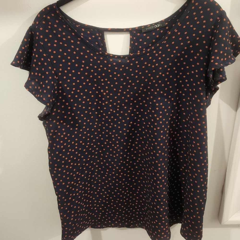 Stitch Fix Papermoon Kiera Keyhole Back Blouse